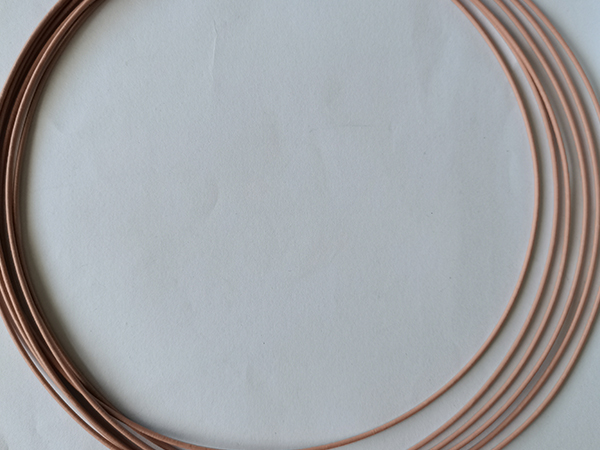 Flat copper PEEK magnet wire